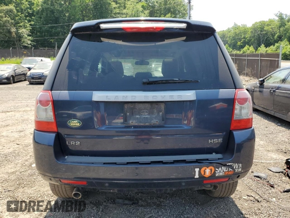 2008 Land Rover LR2 HSE with VIN SALFR24N88H096970, listed as a Copart auction lot 58971545 with 214,444 mi miles and Salvage title. Bid and sale history available at DreamBid. Image 6.