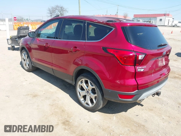 2019 Ford Escape Titanium with VIN 1FMCU9J96KUA11515, listed as a IAAI auction lot 41768523 with 48,007 mi miles. Bid and sale history available at carsss.com. Image 3.