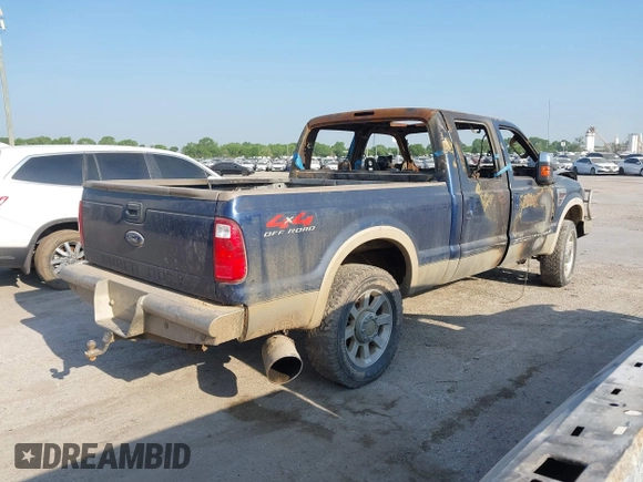 2008 Ford Super Duty F-250 SRW XL with VIN 1FTSW21R38ED59518, listed as a IAAI auction lot 39139692 with Not Provided miles. Bid and sale history available at carsss.com. Image 4.