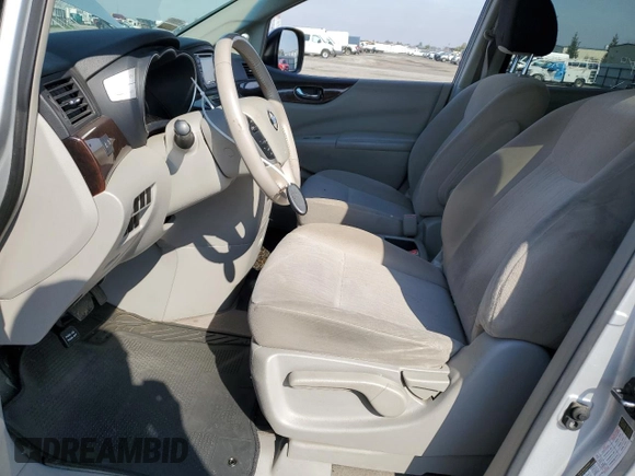 2017 Nissan Quest SV with VIN JN8AE2KP4H9167582, listed as a Copart auction lot 45763295 with 125,020 mi miles and Salvage Title. Bid and sale history available at carsss.com. Image 7.