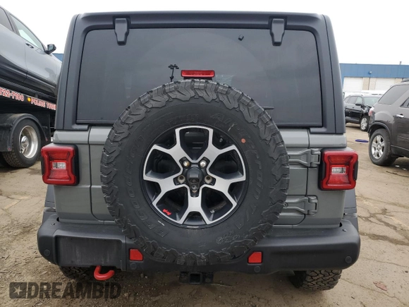 2021 Jeep Wrangler Unlimited Rubicon with VIN 1C4HJXFN9MW739351, listed as a Copart auction lot 50511935 with 44,674 mi miles and Clean Title. Bid and sale history available at DreamBid. Image 6.