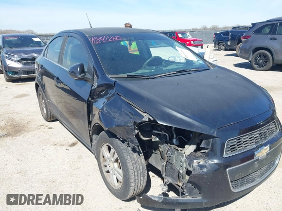 2014 Chevrolet Sonic LT with VIN 1G1JC5SH1E4243143, listed as a IAAI auction lot 41841260 with 170,514 mi miles and . Bid and sale history available at DreamBid. Image 6.
