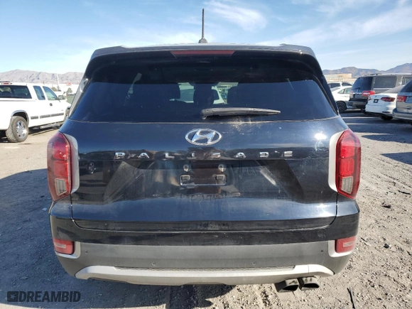 2020 Hyundai Palisade SEL with VIN KM8R34HEXLU076260, listed as a Copart auction lot 47801905 with 61,229 mi miles and Salvage Title. Bid and sale history available at carsss.com. Image 6.