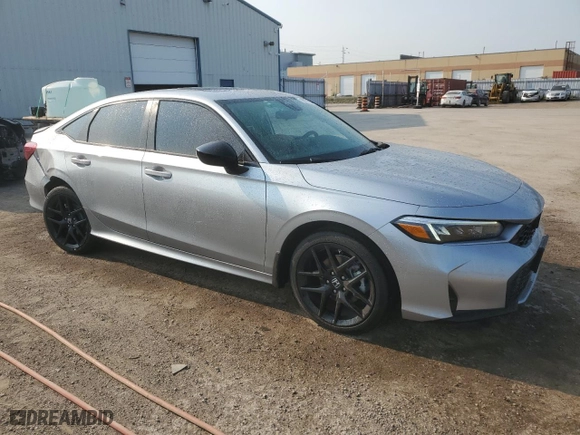 2025 Honda Civic Sedan Hybrid Sport with VIN 2HGFE4F84SH002110, listed as a Copart auction lot 71077904 with NaN miles and Salvage Title. Bid and sale history available at carsss.com. Image 4.