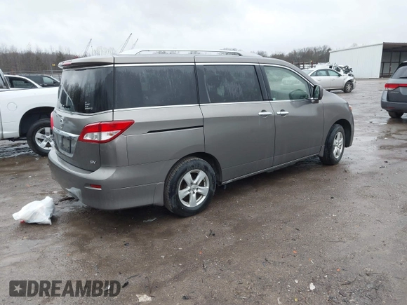2014 Nissan Quest S with VIN JN8AE2KP0E9107133, listed as a IAAI auction lot 41561516 with 227,656 mi miles and . Bid and sale history available at DreamBid. Image 4.