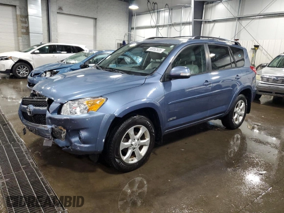 2010 Toyota RAV4 Limited with VIN 2T3DF4DV2AW028019, listed as a Copart auction lot 60052535 with 123,243 mi miles and Salvage title. Bid and sale history available at DreamBid. Image 1.