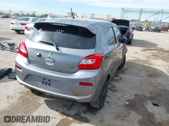 2020 Mitsubishi Mirage LE with VIN ML32A5HJ8LH002281, listed as a IAAI auction lot 42321313 with 59,064 mi miles and . Bid and sale history available at DreamBid. Image 4.