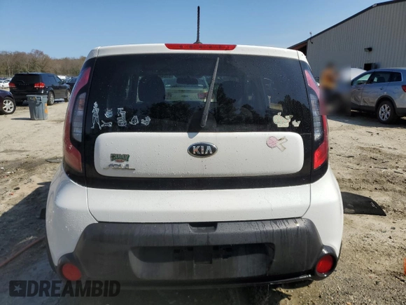 2016 Kia Soul with VIN KNDJN2A26G7316134, listed as a Copart auction lot 51248365 with 48,369 mi miles and Salvage Title. Bid and sale history available at carsss.com. Image 6.