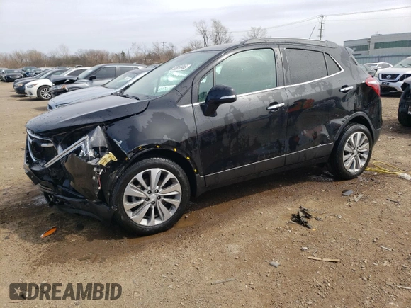 2018 Buick Encore Preferred with VIN KL4CJASB7JB709054, listed as a Copart auction lot 52828985 with 43,227 mi miles and Salvage Title. Bid and sale history available at DreamBid. Image 1.