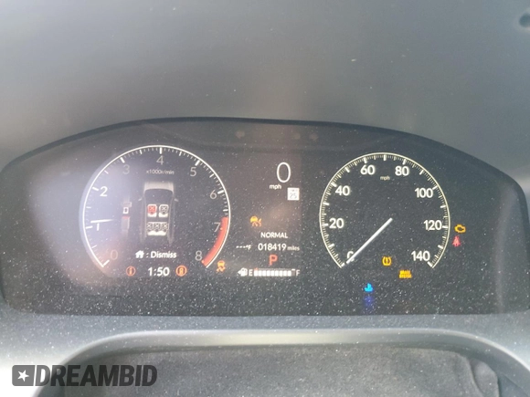 2024 Honda HR-V EX-L with VIN 3CZRZ2H70RM708599, listed as a Copart auction lot 53356745 with 18,419 mi miles and Salvage title. Bid and sale history available at DreamBid. Image 9.