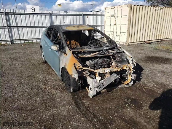 2012 Toyota Prius One with VIN JTDKN3DU9C5476151, listed as a Copart auction lot 82054184 with 0 mi miles and Non Repairable. Bid and sale history available at carsss.com. Image 10.