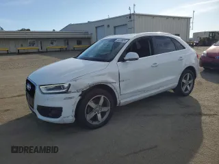 2015 Audi Q3 Premium Plus with VIN WA1EFCFS5FR008916, listed as a Copart auction lot 46449625 with 129,480 mi miles and Salvage title. Bid and sale history available at DreamBid. Image 1.
