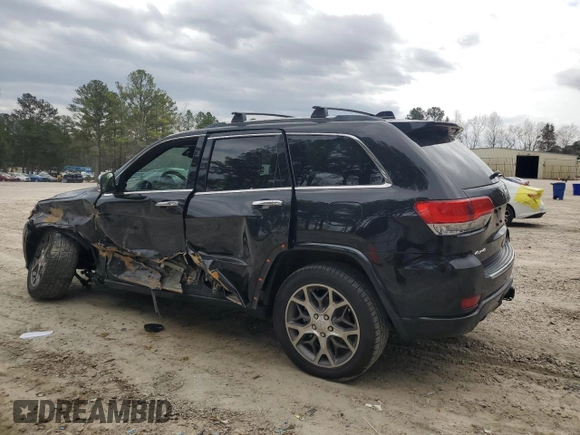 2020 Jeep Grand Cherokee Overland with VIN 1C4RJFCG6LC239331, listed as a Copart auction lot 45449465 with 62,487 mi miles and Salvage Title. Bid and sale history available at carsss.com. Image 2.