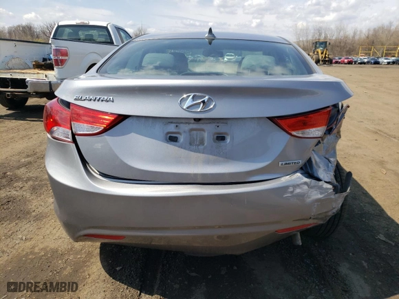 2012 Hyundai Elantra GLS with VIN KMHDH4AE7CU316094, listed as a Copart auction lot 51986305 with 89,930 mi miles and Salvage Title. Bid and sale history available at carsss.com. Image 6.