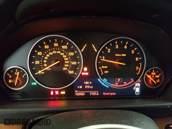 2015 BMW 3 Series 328i Gran Turismo xDrive with VIN WBA3X5C53FD561918, listed as a Copart auction lot 56798165 with 102,423 mi miles and Salvage title. Bid and sale history available at DreamBid. Image 9.