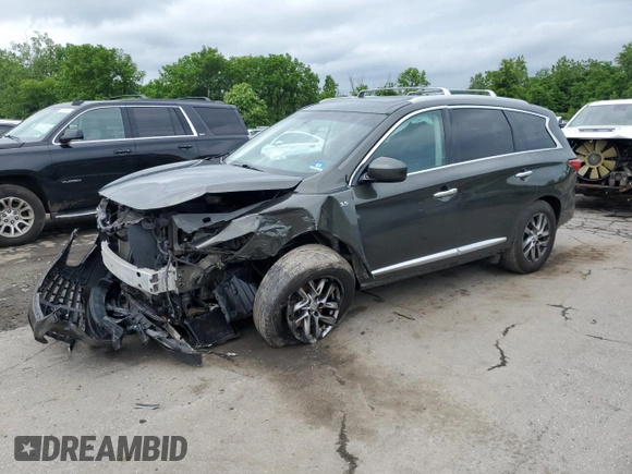 2014 Infiniti QX60 with VIN 5N1AL0MM4EC508532, listed as a Copart auction lot 61193775 with 184,783 mi miles and Salvage title. Bid and sale history available at DreamBid. Image 1.