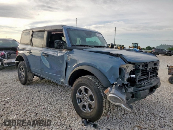 2024 Ford Bronco Big Bend with VIN 1FMDE7BH7RLB38639, listed as a Copart auction lot 57882975 with 1,519 mi miles and Salvage title. Bid and sale history available at DreamBid. Image 4.