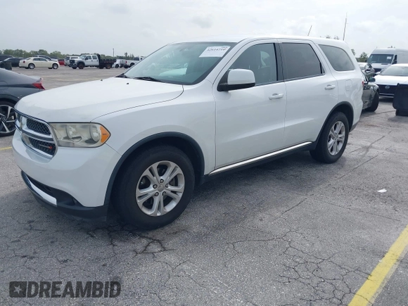 2013 Dodge Durango SXT with VIN 1C4RDHAG1DC669503, listed as a IAAI auction lot 42614210 with 103,482 mi miles and . Bid and sale history available at DreamBid. Image 2.