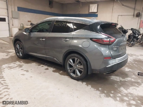 2019 Nissan Murano S with VIN 5N1AZ2MSXKN120195, listed as a IAAI auction lot 41031397 with 61,161 mi miles. Bid and sale history available at carsss.com. Image 3.