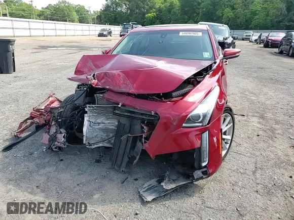 2017 Cadillac CTS RWD with VIN 1G6AP5SXXH0204892, listed as a Copart auction lot 54090905 with Not provided miles and Salvage title. Bid and sale history available at DreamBid. Image 14.