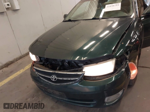 2000 Toyota Solara SE with VIN 2T1CF28PXYC275658, listed as a IAAI auction lot 41838753 with 133,889 mi miles. Bid and sale history available at carsss.com. Image 6.