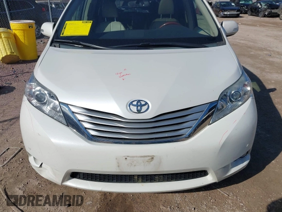 2014 Toyota Sienna Ltd with VIN 5TDDK3DC0ES090160, listed as a IAAI auction lot 41763998 with 160,508 mi miles. Bid and sale history available at carsss.com. Image 12.