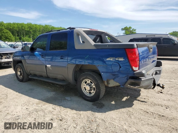 2004 Chevrolet Avalanche LS with VIN 3GNGK22G64G126970, listed as a Copart auction lot 53913325 with 203,065 mi miles and Salvage title. Bid and sale history available at DreamBid. Image 2.