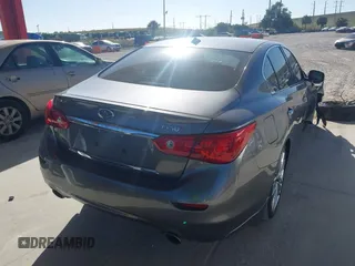 2014 Infiniti Q50 with VIN JN1BV7AP0EM673520, listed as a IAAI auction lot 41287915 with 178,339 mi miles. Bid and sale history available at carsss.com. Image 4.