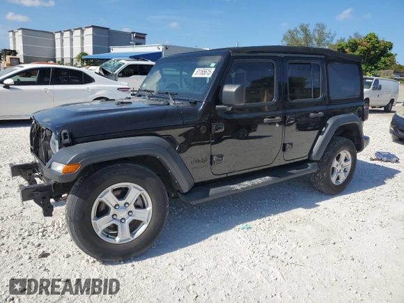 2022 Jeep Wrangler Unlimited Willys with VIN 1C4HJXDN2NW128081, listed as a Copart auction lot 61165615 with 28,525 mi miles and Salvage title. Bid and sale history available at DreamBid. Image 1.