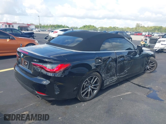 2023 BMW 4 Series 430i with VIN WBA23AT03PCL81706, listed as a IAAI auction lot 42534918 with 42,362 mi miles and . Bid and sale history available at DreamBid. Image 4.