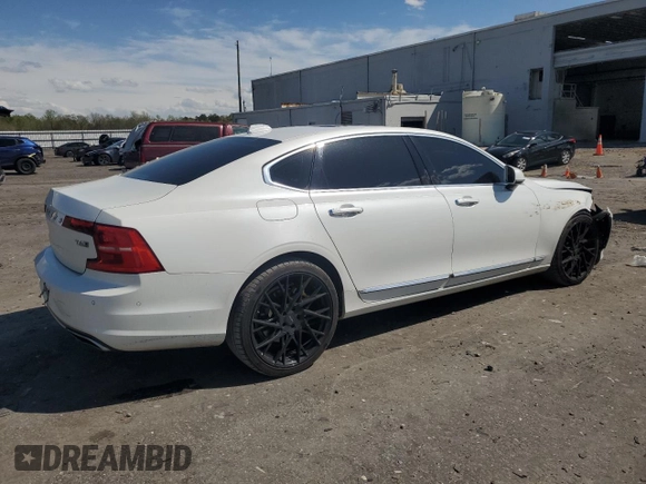 2018 Volvo S90 Inscription with VIN LVY992ML4JP005619, listed as a Copart auction lot 53337845 with 93,774 mi miles and Salvage Title. Bid and sale history available at carsss.com. Image 3.