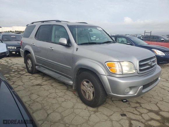 2002 Toyota Sequoia Limited with VIN 5TDZT38A92S106721, listed as a Copart auction lot 44835235 with 193,676 mi miles and Clean Title. Bid and sale history available at carsss.com. Image 4.