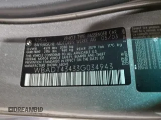 2003 BMW 5 Series 525i z VIN WBADT43433G034943, wystawiony jako Copart lot #89134895 z przebiegiem Nie podano mil oraz Szkoda całkowita • Salvage title. Historia ofert i sprzedaży dostępna na DreamBid. Obrazek 15.