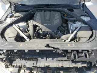 2018 Genesis G90 3.3T Premium with VIN KMHG34JA8JU043690, listed as a Copart auction lot 46676015 with 84,344 mi miles and Salvage Title. Bid and sale history available at carsss.com. Image 12.