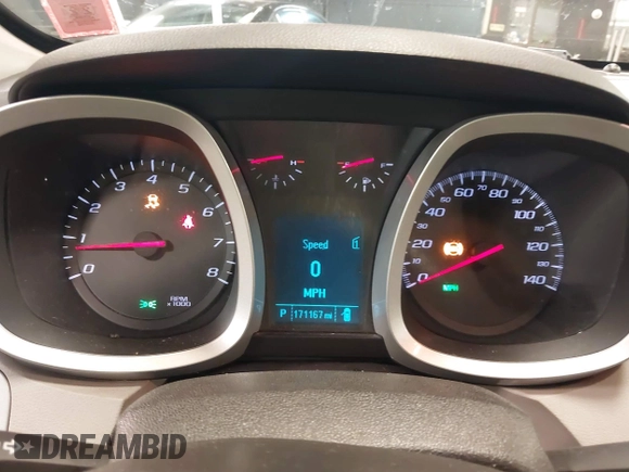 2012 Chevrolet Equinox LT w/2LT with VIN 2GNFLNE50C6168744, listed as a IAAI auction lot 41429228 with 171,167 mi miles. Bid and sale history available at carsss.com. Image 7.