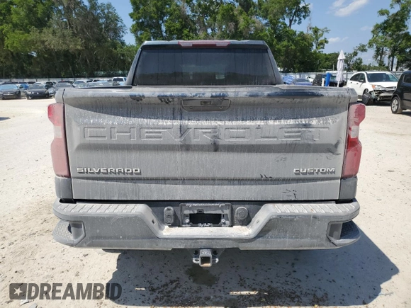 2021 Chevrolet Silverado 1500 Custom with VIN 1GCPWBEK1MZ241845, listed as a Copart auction lot 52790415 with 133,480 mi miles and Salvage Title. Bid and sale history available at DreamBid. Image 6.