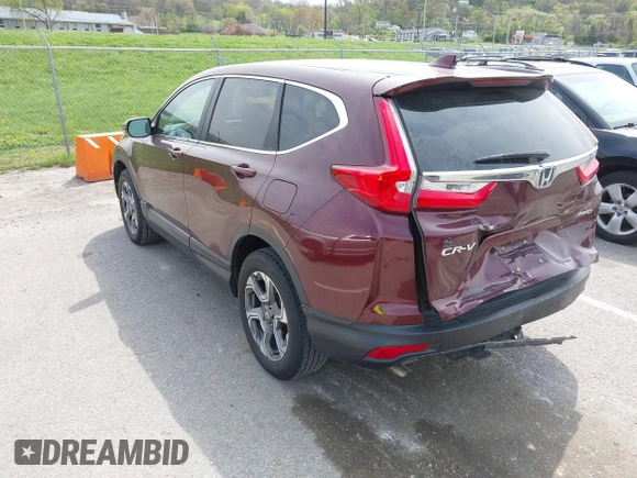 2017 Honda CR-V EX-L with VIN 5J6RW2H81HL058621, listed as a IAAI auction lot 41997542 with 89,636 mi miles. Bid and sale history available at carsss.com. Image 3.