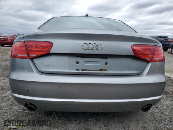 2011 Audi A8 with VIN WAURVAFD9BN006004, listed as a Copart auction lot 47996165 with 132,799 mi miles and Salvage title. Bid and sale history available at DreamBid. Image 6.
