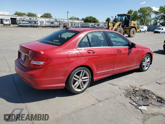 2014 Mercedes-Benz C-Class C 250 Sport with VIN WDDGF4HB7EA962300, listed as a Copart auction lot 51723135 with 187,055 mi miles and Clean Title. Bid and sale history available at carsss.com. Image 3.