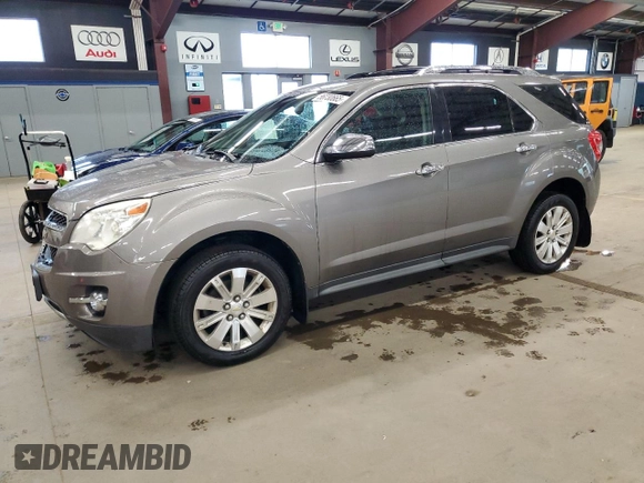2011 Chevrolet Equinox LTZ z VIN 2CNFLGE52B6441939, wystawiony jako Copart lot #56030665 z przebiegiem 101 638 mil mil oraz Szkoda całkowita • Salvage title. Historia ofert i sprzedaży dostępna na DreamBid. Obrazek 1.