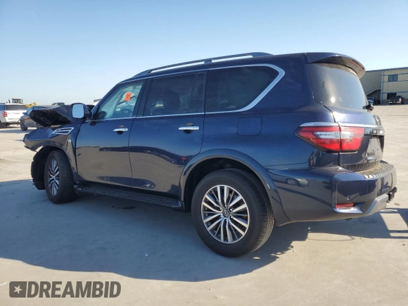 2022 Nissan Armada SL with VIN JN8AY2BDXN9677573, listed as a Copart auction lot 74205564 with Not Provided miles and Salvage Title. Bid and sale history available at carsss.com. Image 2.