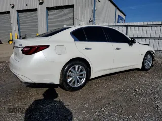 2020 Infiniti Q50 3.0t LUXE with VIN JN1EV7ARXLM251153, listed as a Copart auction lot 44759545 with 54,476 mi miles and Salvage Title. Bid and sale history available at carsss.com. Image 3.