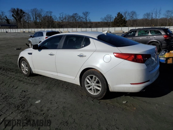 2013 Kia Optima LX with VIN KNAGM4A70D5435354, listed as a Copart auction lot 42798125 with 116,638 mi miles and Salvage Title. Bid and sale history available at carsss.com. Image 2.