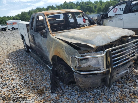 2006 Ford Super Duty F-250 XL with VIN 1FTSX21576ED46732, listed as a Copart auction lot 59038184 with 0 mi miles and Non Repairable. Bid and sale history available at carsss.com. Image 4.