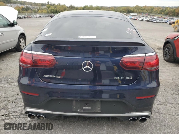 2021 Mercedes-Benz GLC with VIN W1N0J6EB0MF897343, listed as a Copart auction lot 41417195 with 41,707 mi miles and Salvage Title. Bid and sale history available at carsss.com. Image 12.