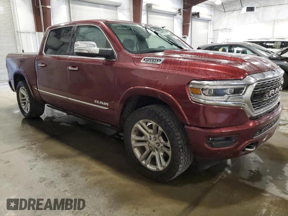 2020 Ram 1500 Limited with VIN 1C6SRFHT1LN141853, listed as a Copart auction lot 62845155 with 109,772 mi miles and Salvage title. Bid and sale history available at DreamBid. Image 4.