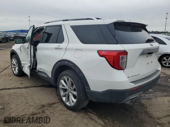 2023 Ford Explorer Platinum with VIN 1FM5K8HC2PGA06425, listed as a Copart auction lot 57031375 with 42,066 mi miles and Clean title. Bid and sale history available at DreamBid. Image 2.