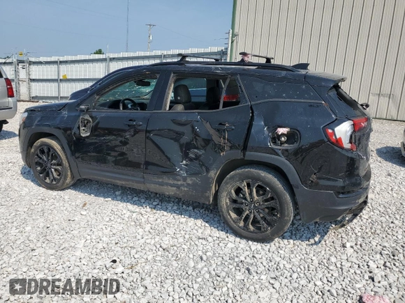 2020 GMC Terrain SLT with VIN 3GKALVEX6LL301785, listed as a Copart auction lot 59257725 with 39,134 mi miles and Salvage title. Bid and sale history available at DreamBid. Image 2.