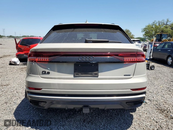 2022 Audi Q8 Prestige with VIN WA1FVBF1XND005269, listed as a Copart auction lot 50474954 with 21,283 mi miles. Bid and sale history available at carsss.com. Image 6.