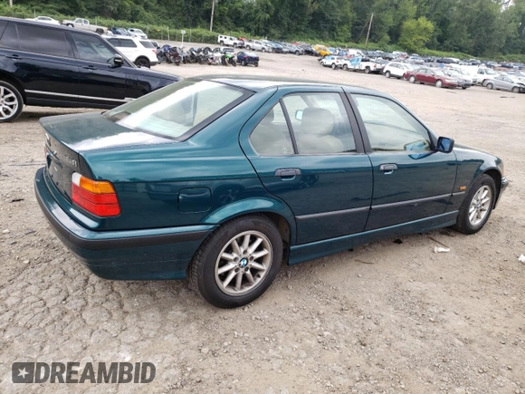 1998 BMW 3 Series 318iA with VIN WBACC0327WEK27681, listed as a Copart auction lot 44857724 with 16,185 mi miles and Salvage Title. Bid and sale history available at carsss.com. Image 3.